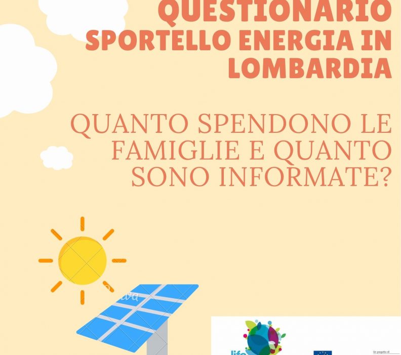 Il questionario dello Sportello Energia in Lombardia
